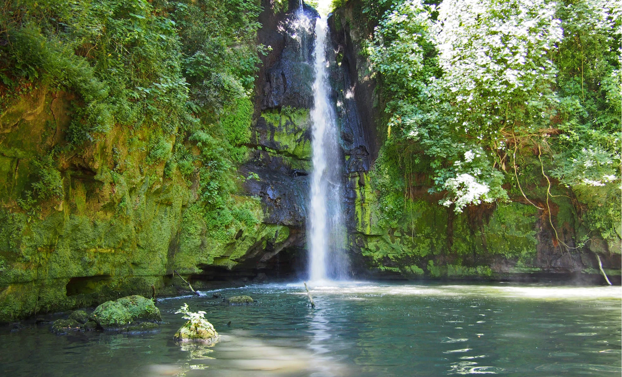 La cascata scenografica